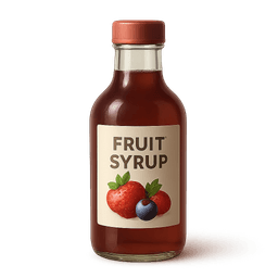 A bottle of fruit syrup icon