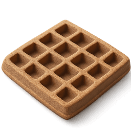 A buckwheat waffle icon